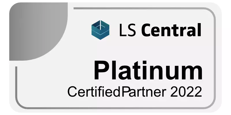 Logo LS Retail Platinum Certified Partner 2022