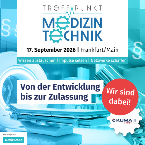 Treffpunkt Medizintechnik am 17. September 2026 in Frankfurt