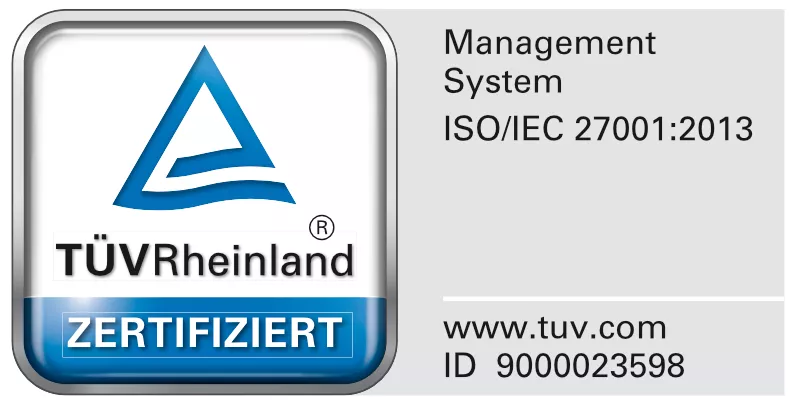 Logo ISO 27001-Zertifizierung