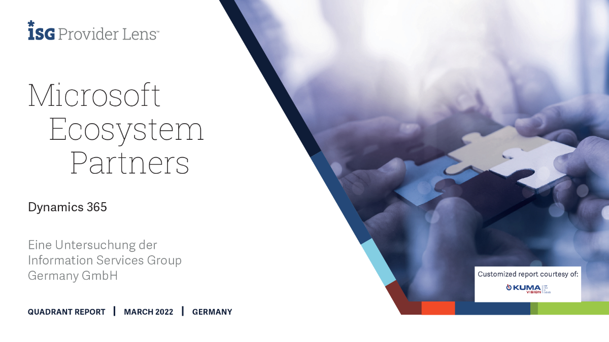 Titelbild ISG-Studie Microsoft Ecosystem Partners 2022 Microsoft Dynamics 365